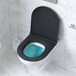 Унитаз подвесной Am.Pm Gem (C901700SCmb) белый, черный