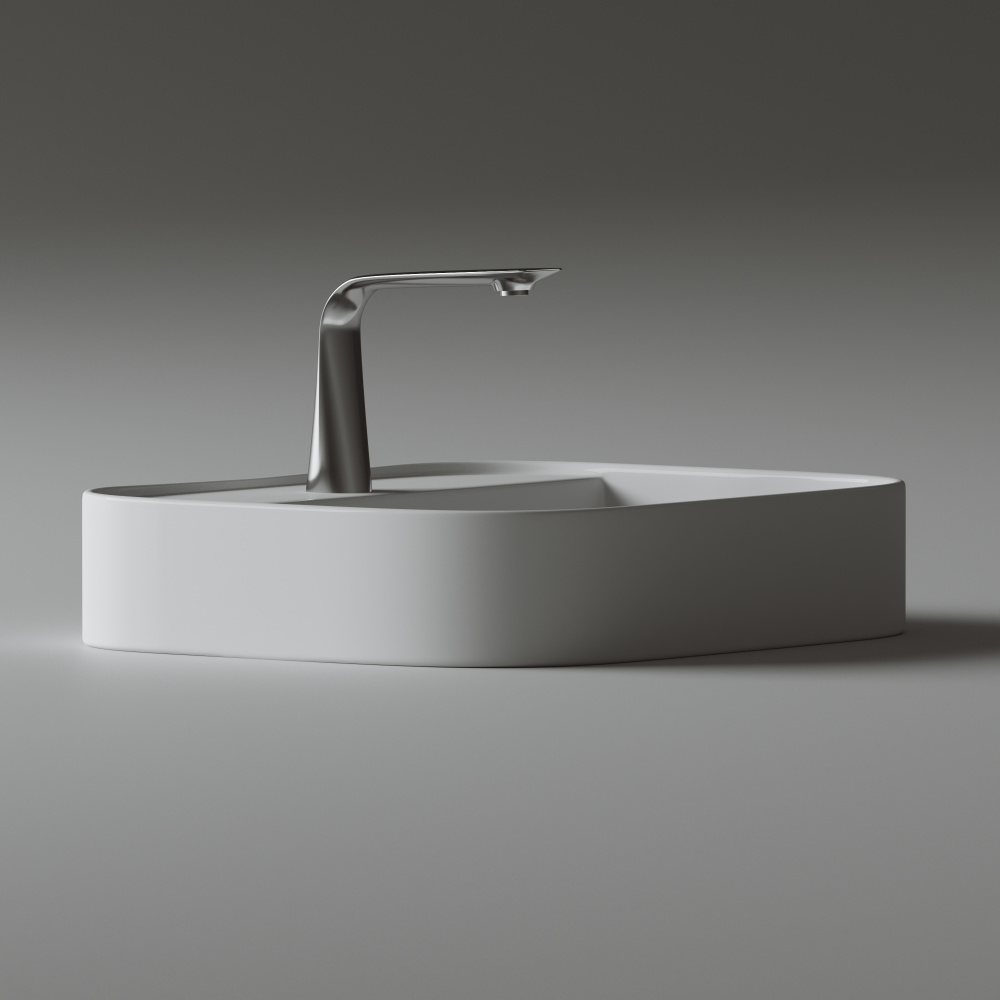 Накладная раковина Ceramicanova Element CN6034 прямоугольная 55 см