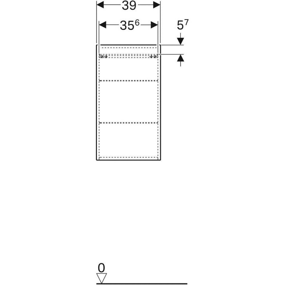 Geberit Renova Plan 869013000 Шкаф, средний
