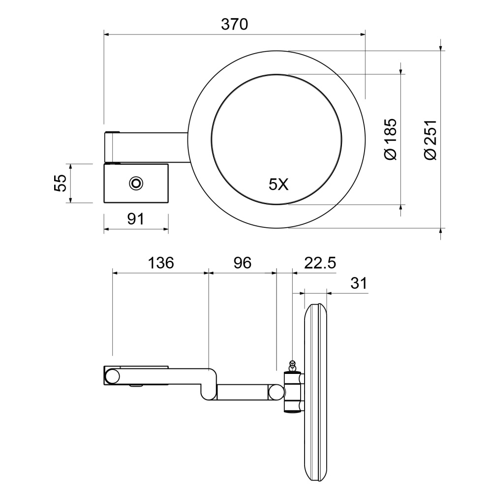 Фото Зеркало с подсветкой Timo Petruma 15276/00 хром