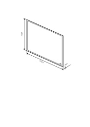 Зеркало с LED-подсветкой Am.Pm Gem (M91AMOX0651WG) серебристый