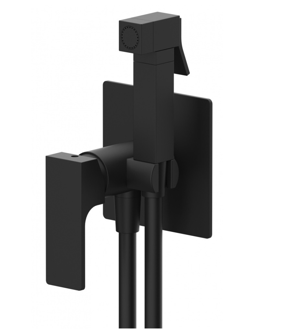 Фото Remer Absolute RR AU65NO Гигиенический душ со смесителем, черный матовый