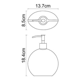 Дозатор для жидкого мыла WasserKraft Eider 33399