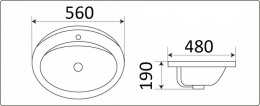 Умывальник CeramaLux 9413