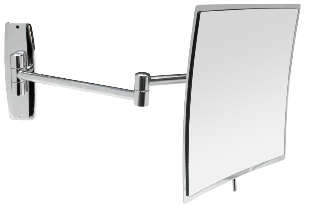 Косметическое зеркало Nofer 08015. B с увеличением Хром