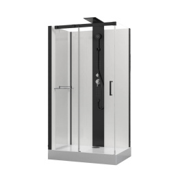 Фото Душевая кабина 110xx217 Black&White (G8708) акрил, Поддон низкий