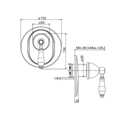 Смеситель для душа F5409X1CR FIMA Carlo Frattini Herend