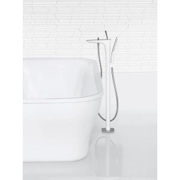 Смеситель для ванны Hansgrohe PuraVida (15473400) хром, белый