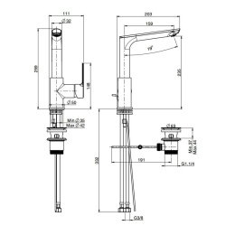FIMA Carlo Frattini Mast F3151FCR Смеситель для раковины