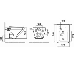 Унитаз подвесной SantiLine (SL-5003) белый