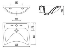 Фото Раковина Creavit 60 BD060-00CB00E-0000 Белая