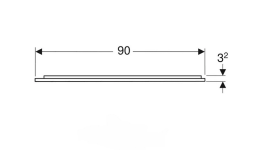 Зеркало с подсветкой Geberit Option Plus 90x70 502.783.00.1