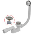 Alcaplast Сифон для ванны click/clak металл, A507CKM-80