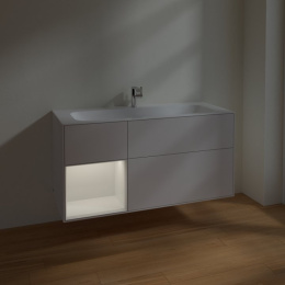 Villeroy Boch Finion F060GFGJ Тумба под раковину 1196х498 мм (glossy white/light grey matt)
