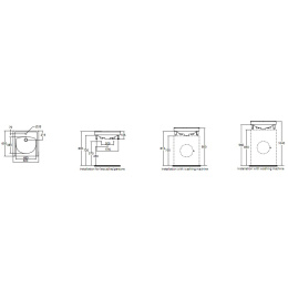Раковина над стиральной машиной Ideal Standard Ecco W407301, 60*60 см