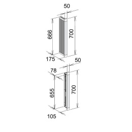 Модуль подсветки Keuco Royal Modular 25000000209