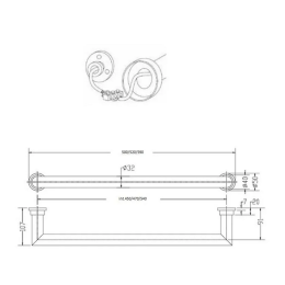 Полотенцесушитель, Margaroli 621G470PO