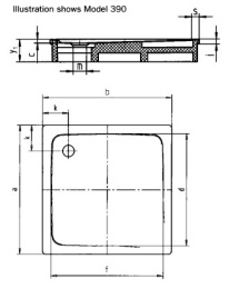Поддон душевой Kaldewei Superplan Mod 390-2 90 x 90 x h12 cм, 446935000001 anti-slip