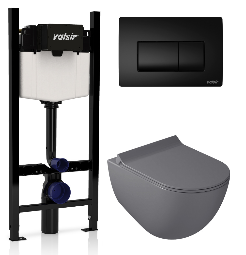 KIT VSBM 7317GM Slim P1 Комплект инсталляции 4 в 1, WINNER S BLOCK VS0853202, унитаз DREAM 7317GM, к