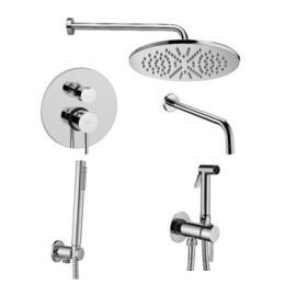 Фото Комплект с гигиеническим душем Paffoni LIGHT (KITZLIG019CR045) хром