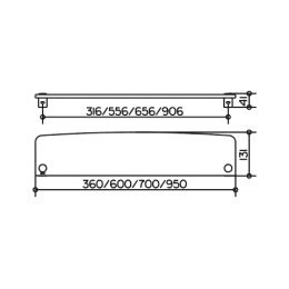Полочка Keuco Elegance 11610009600, прозрачный