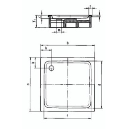 Поддон душевой Kaldewei Duschplan Mod 392-2 100 x 100 x h16 cм, 440235000001 anti-slip