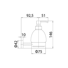 Дозатор настенный Mamoli Accessori bagno 6790001 Chrome