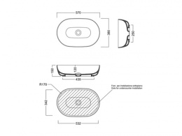 Фото Раковина встраиваемая Hatria Happy hour (Y8AQ01) белый