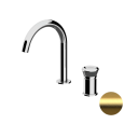 Смеситель для раковины Remer Element ET57BG, золото брашированное
