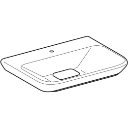 Раковина Geberit myDay 125465600, 65 х 48 см, белая