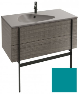 Тумба под раковину Jacob Delafon Nouvelle Vague 100 см, EB3032-G78, цвет - бирюзовый глянцевый