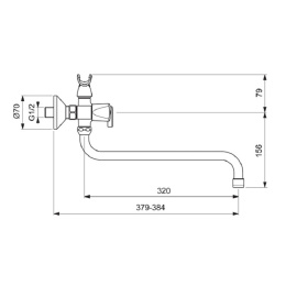 Vidima PRACTIC BA343AA Смеситель для ванны/душа