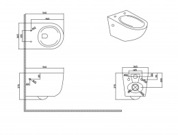 Унитаз Bravat Gina подвесной (C21172UW-ENG)