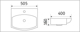 Умывальник CeramaLux 78014C