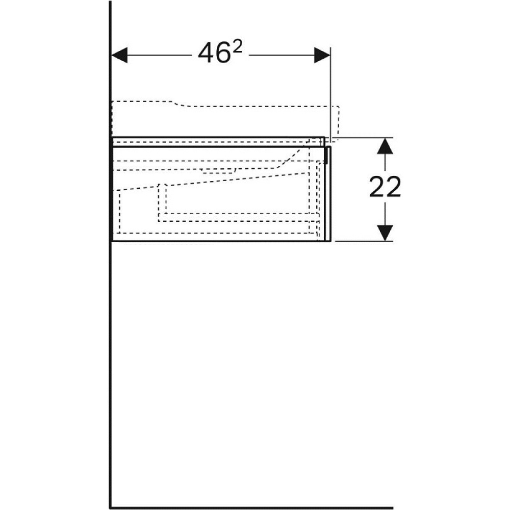 Geberit Xeno2 500.517.01.1 Тумба для раковины, с ящиками выдвижными