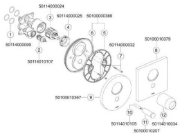 Фото Смеситель для ванны Keuco Elegance 51672010181, хром