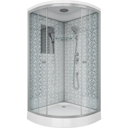 Душевая кабина 90x90x210 Niagara (NG-7701W) акрил, Поддон низкий