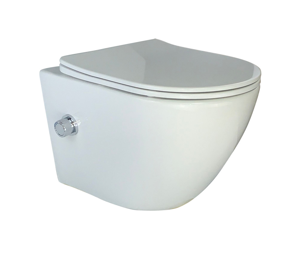 Подвесной унитаз-биде Esbano (ESWBTERUW) белый