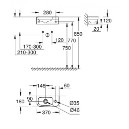 Раковина подвесная Grohe Euro Ceramic 39327000