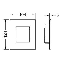Клавиша смыва Tece (9242400) белый