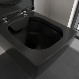 Фото Унитаз подвесной Villeroy&Boch Memento 2.0 (4633R0R7) черный, фаянс