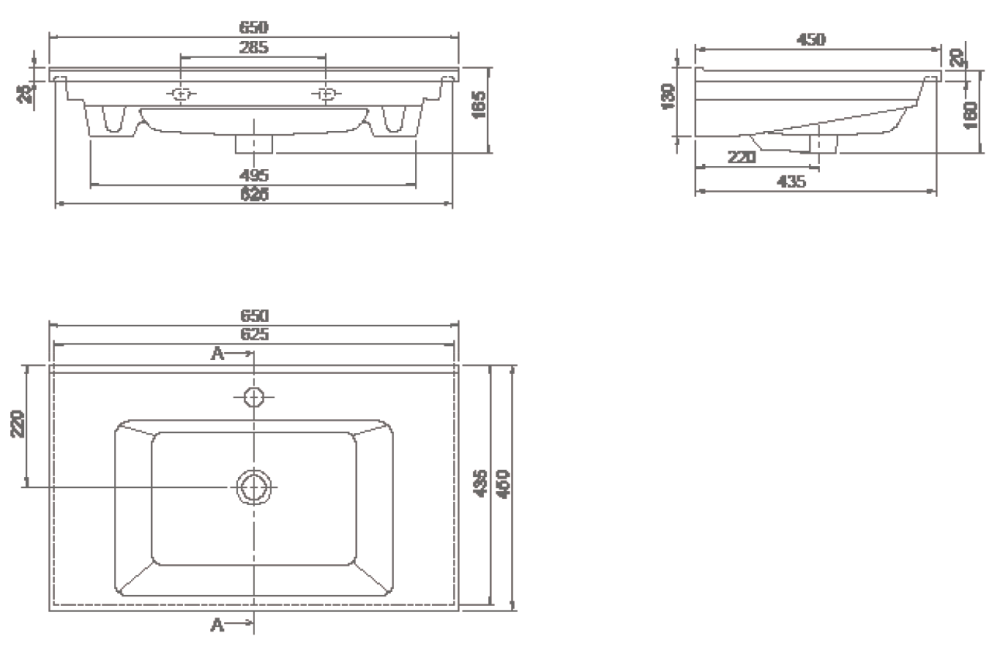 876-065 Столешница Capolda 65