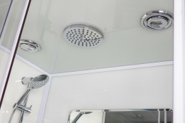 Душевая кабина 80x100x210 Esbano (ESKW108CKR) белый, Поддон низкий