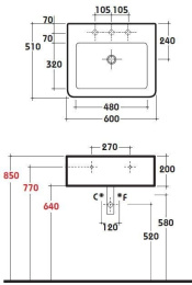 Фото Раковина Globo Open Space (SAQ60)