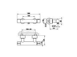 Смеситель для душа Gessi Tortona (18731#031) хром