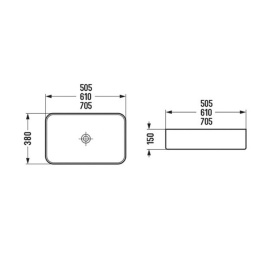 Раковина 61 см Comforty (00-00012237)