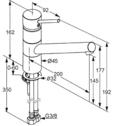 Смеситель для кухни Kludi Scope (339300575) хром
