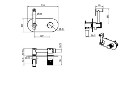 Фото Смеситель гигиенический Boheme Stick (127-BB.2) черный