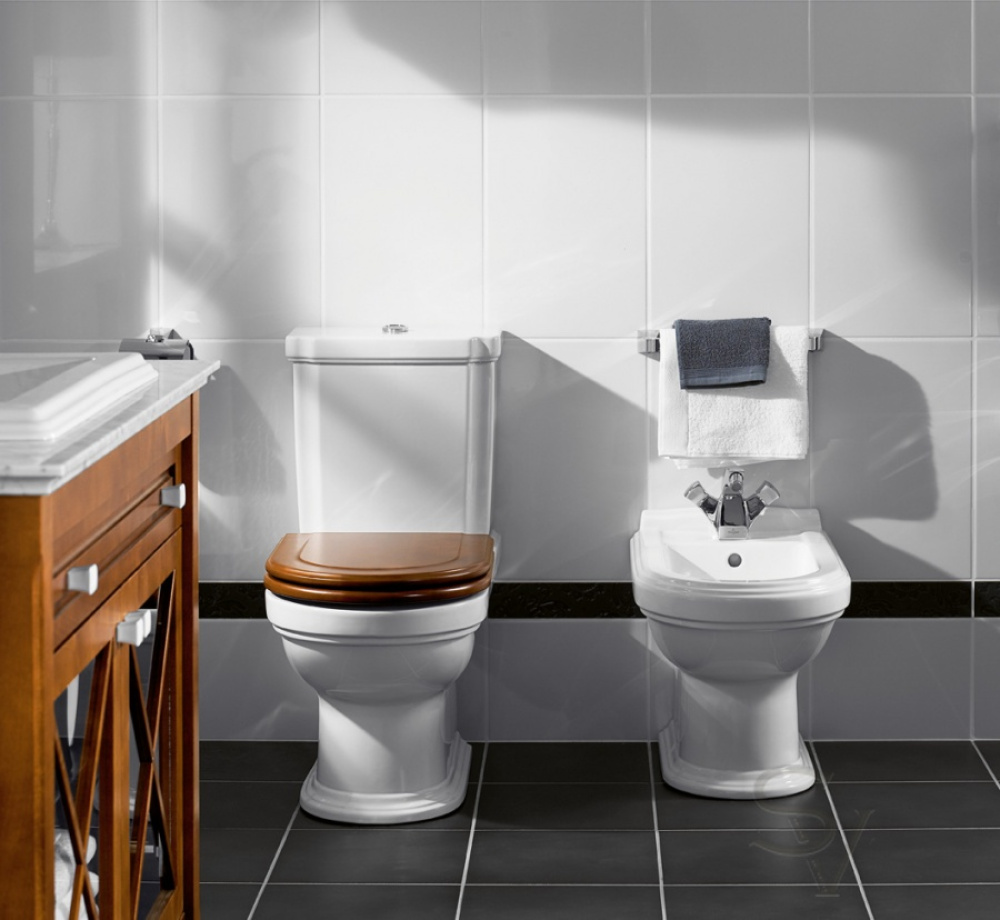 Villeroy&Boch Hommage 744200R2 Биде напольное (ярко-белый)