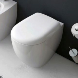 Приставной унитаз ArtCeram File (FLV002 03 00) черный глянцевый